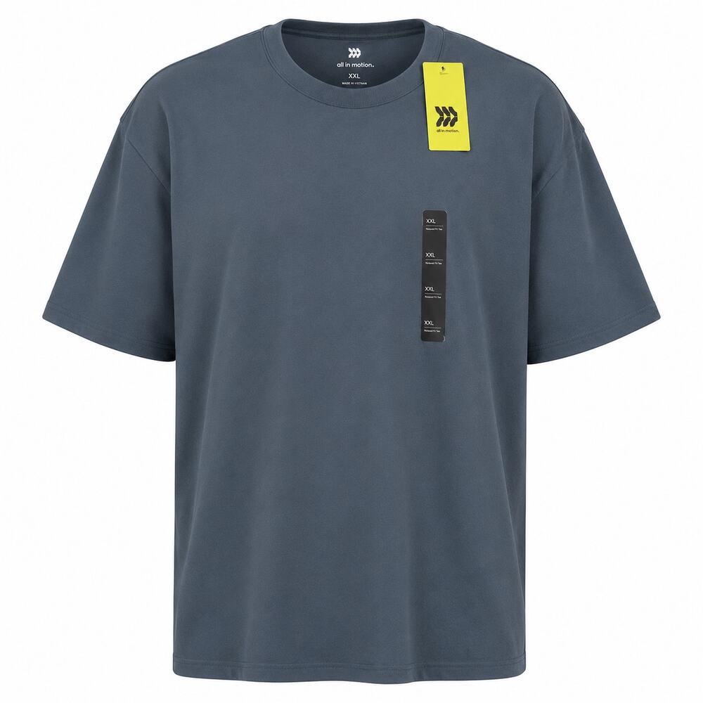 All in Motion Men's XXL Short Sleeve Tee Gray Moisture Wicking FAST SHIPPING